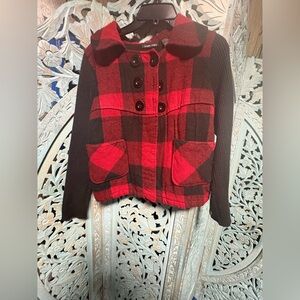 Sweater Project Red and Black Plaid Kids Button Down Shirt